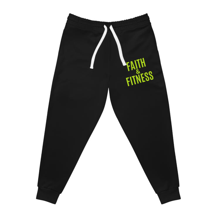 Faith & Fitness Athletic Joggers, Activewear, Sports Pants, Workout Joggers, Fitness Apparel, Exercise Clothing, Gift for Athletes
