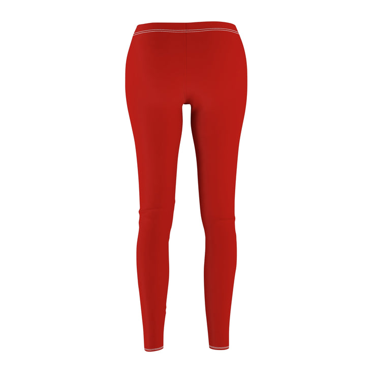 Red Motivational Leggings for Women, Fitness Apparel, Activewear, Workout Leggings, Casual Wear, Gift for Her