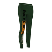 Earth Strong Women's Active Leggings, Motivational Workout Gear, Yoga Pants, Casual Fitness Apparel, Gift for Her, Comfortable leggings