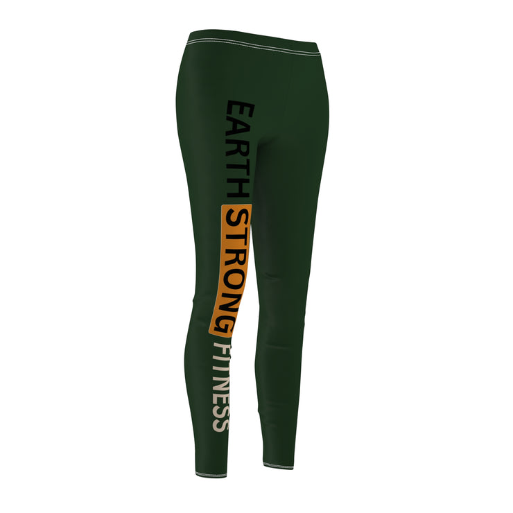 Earth Strong Women's Active Leggings, Motivational Workout Gear, Yoga Pants, Casual Fitness Apparel, Gift for Her, Comfortable leggings