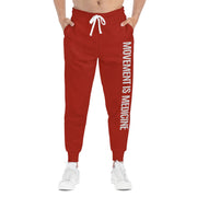 Movement is Medicine Comfortable Athletic Joggers for Active Lifestyles, Sportswear, Travel Pants, Gym Bottoms, Casual Jogging Trousers