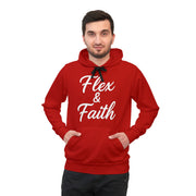 Faith & Flex Athletic Hoodie - Motivational Workout Sweatshirt, Fitness Apparel, Gym Layer, Gifts for Athletes, Unisex Pullover