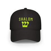 Shalom Low Profile Baseball Cap, Adjustable Hat, Casual Wear, Faith-Based Gift, Everyday Accessory, Stylish Religious Cap