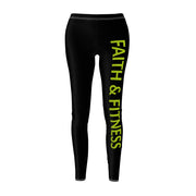 Faith & Fitness Women's Casual Leggings, Motivational Workout Pants, Activewear, Gym Leggings, Yoga Apparel, Fitness Gifts