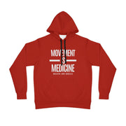 Athletic Hoodie with 'Movement is Medicine' Quote, Fitness Gift, Gym Wear, Workout Apparel, Inspirational Hoodie, Exercise Gear