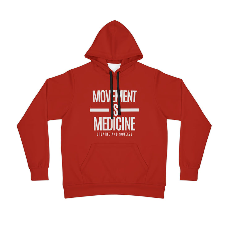 Athletic Hoodie with 'Movement is Medicine' Quote, Fitness Gift, Gym Wear, Workout Apparel, Inspirational Hoodie, Exercise Gear