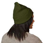 Earth Strong Embroidered Classic Cuffed Beanie, Winter Hat, Gift for Her, Warm Beanie, Cozy Accessory, Fashion Statement