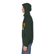 Earth Strong Fitness Hoodie - Men's Full-Zip, Activewear, Sports Jacket, Gym Gear, Eco-Friendly Apparel