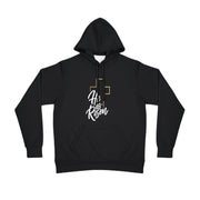 Athletic Hoodie featuring 'He is Risen' design, Religious Gift, Casual Wear, Workout Apparel, Easter Celebration, Faith-Inspired Clothing