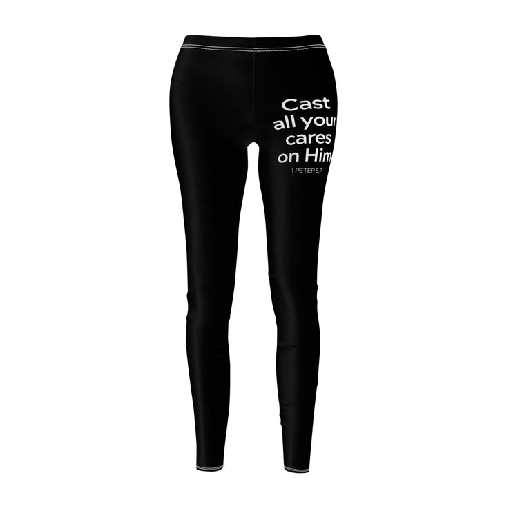 Women's Inspirational Leggings - AOP, Yoga Pants, Workout Leggings, Casual Athleisure, Gift for Moms, Motivational Activewear
