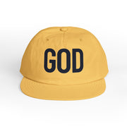 God Surf Cap - Casual Summer Hat, Beachwear Accessory, Spiritual Gift, Cool Statement Cap, Vacation Headwear