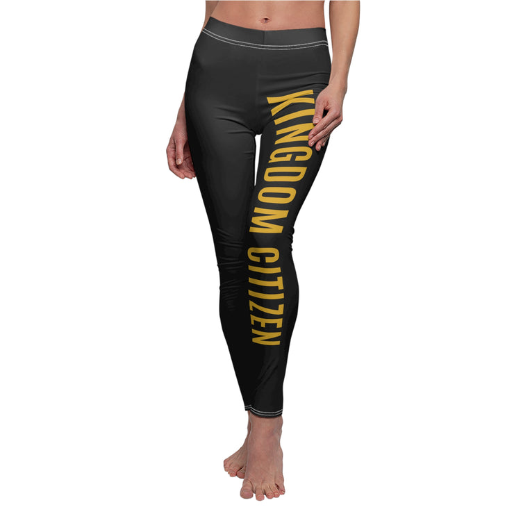 Kingdom Citizen Women's Casual Leggings, Trendy Activewear, Fitness Leggings, Gift for Her, Comfortable Lounge Wear