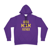 Abba Father Christian hoodie, Alpha Father Athletic Hoodie, Gift for Dad, Sports Hoodie, Birthday Gift, Purple Hoodie