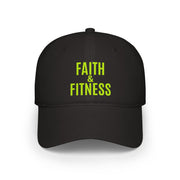 Faith & Fitness High Profile Baseball Cap | Stylish Athletic Hat, Great Gift for Workout Enthusiasts, Outdoor Activities, Faith-Based Events