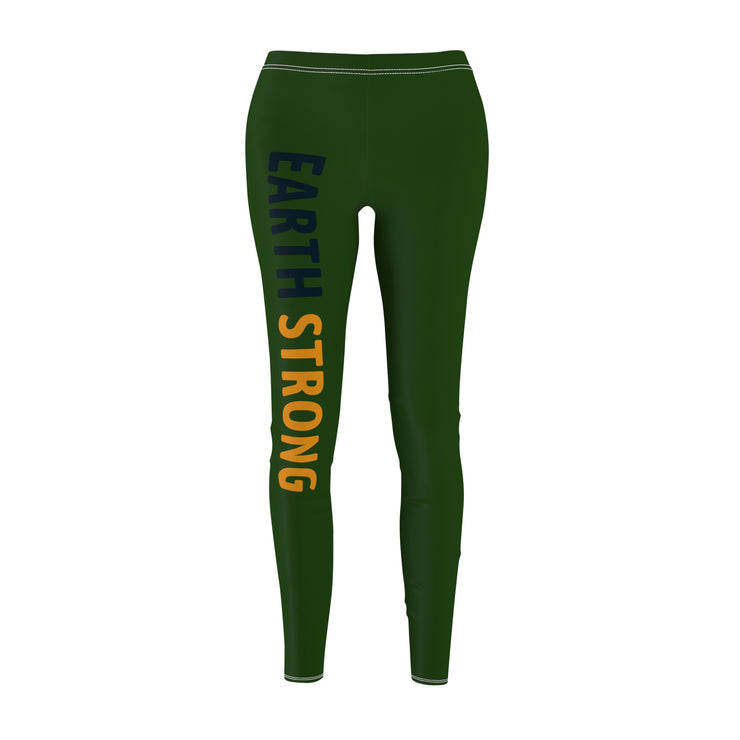 Earth Strong Women's Casual Leggings | Eco-Friendly Activewear | Comfortable Yoga Pants | Gift for Fitness Lovers | Everyday Wear