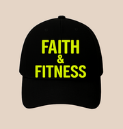 Faith & Fitness High Profile Baseball Cap | Stylish Athletic Hat, Great Gift for Workout Enthusiasts, Outdoor Activities, Faith-Based Events