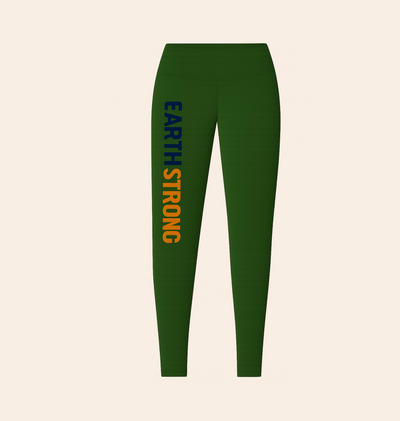 Earth Strong Women's Casual Leggings | Eco-Friendly Activewear | Comfortable Yoga Pants | Gift for Fitness Lovers | Everyday Wear