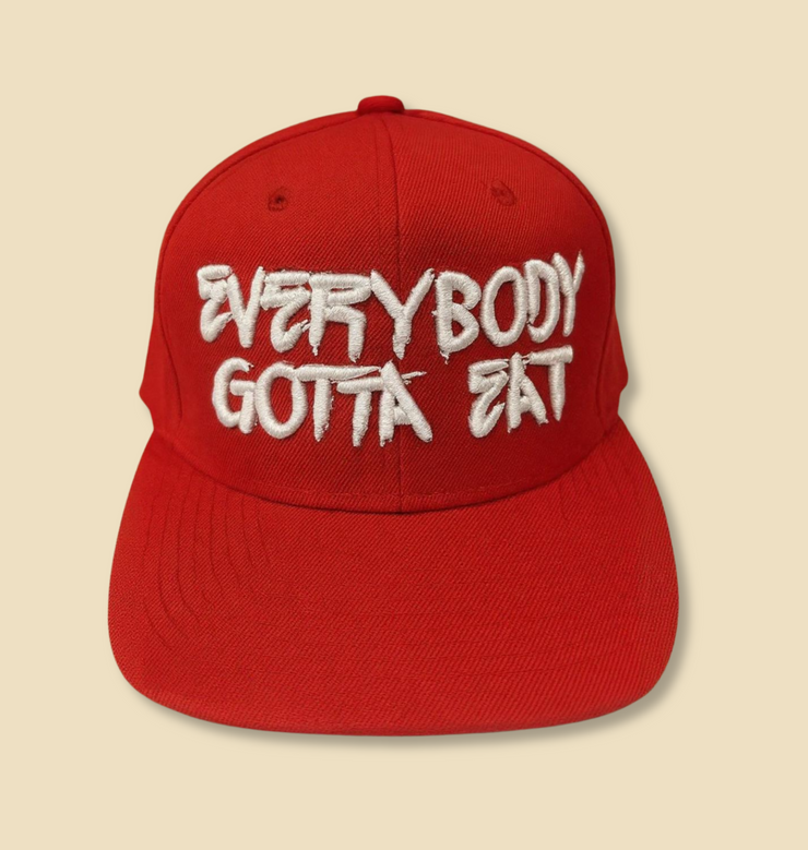 Everyday Cap - ‘Everybody Gotta Eat’ Structured Hat, Casual Gear, Fun Gift, Streetwear, Summer Accessory