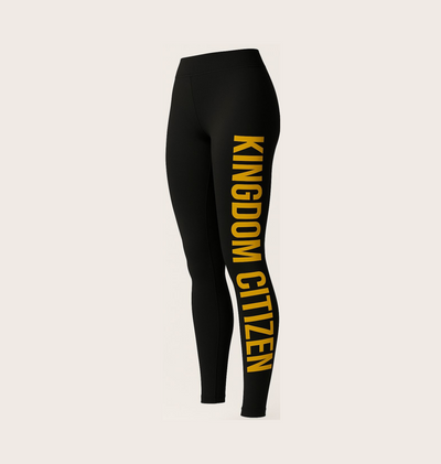 Kingdom Citizen Women's Casual Leggings, Trendy Activewear, Fitness Leggings, Gift for Her, Comfortable Lounge Wear
