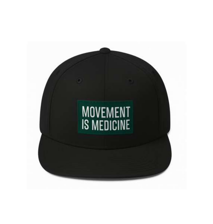 Movement is Medicine Low Profile Baseball Cap, Casual Cap, Sporty Hat, Gift for Active Individuals, Fitness Cap, Everyday Wear