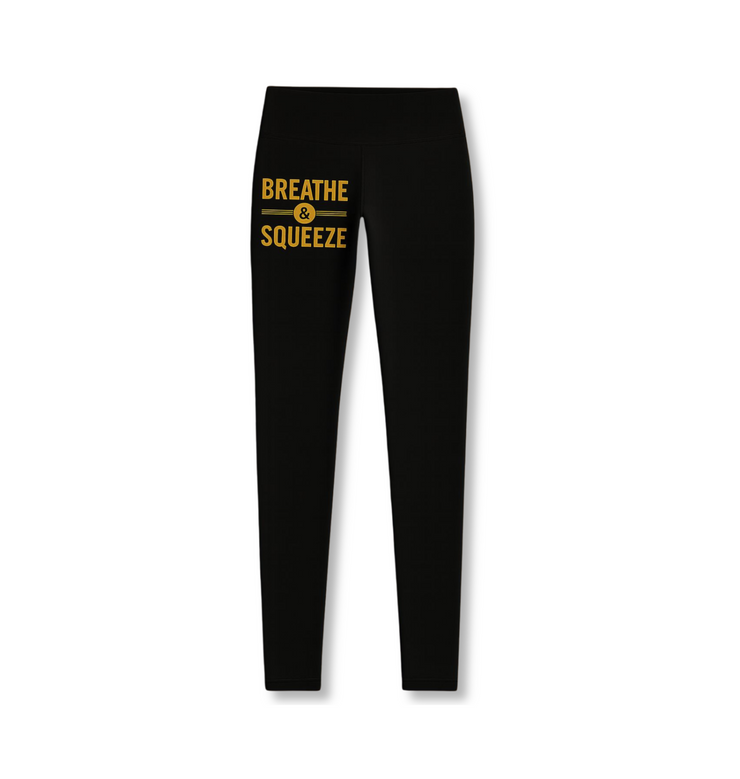 Breathe & Squeeze Athletic Joggers, Motivational Joggers, Fitness Pants, Workout Gear, Sportswear, Gym Apparel
