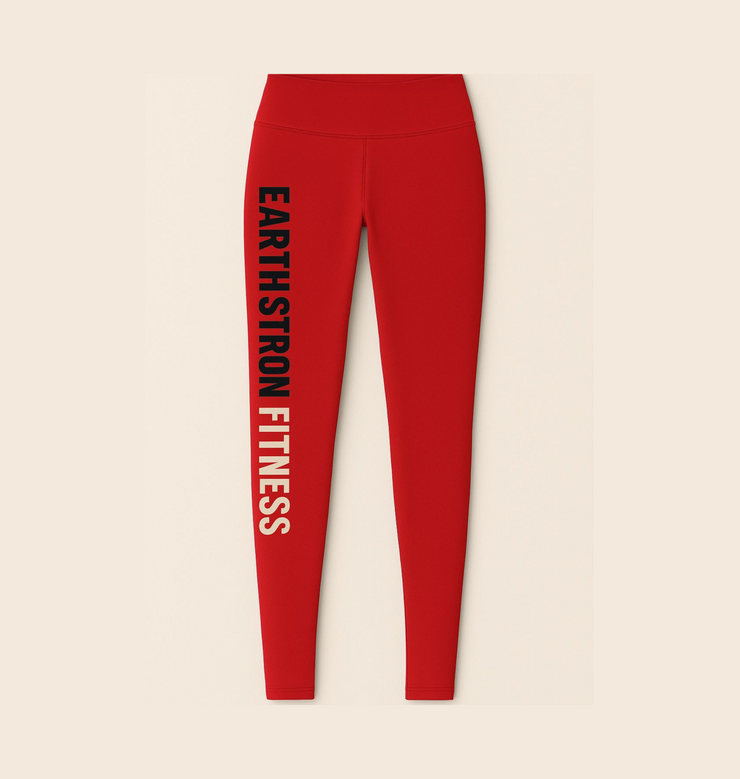 Stylish Fitness Leggings with Earthstrong Design, Yoga Pants, Gym Wear, Athleisure Apparel, Casual Activewear, Summer Fitness Gear
