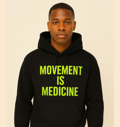 Athletic Hoodie with 'Movement is Medicine' Print, Fitness Apparel, Gym Motivation, Gift for Health Enthusiasts, Active Lifestyle [...]