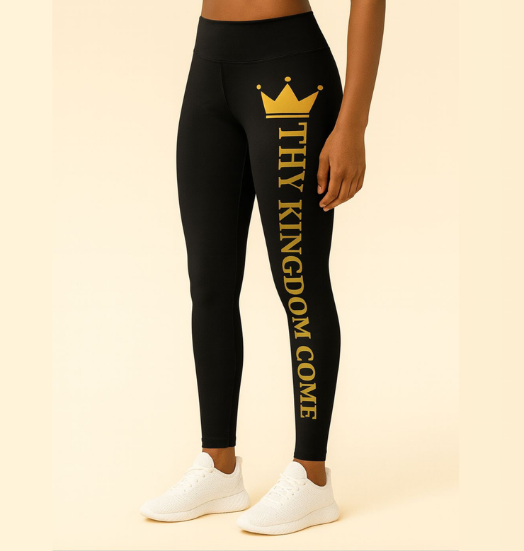 Casual Leggings with Inspirational Quote, Comfortable Workout Leggings, Stylish Activewear, Yoga Pants for Women, Motivational Gifts