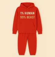 1% Human 99% Beast Athletic Hoodie - Motivational Gym Wear, Fitness Apparel, Workout Hoodie, Gift for Athletes, Unisex Hoodie