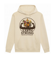 Earth Strong Athletic Hoodie | Fitness Motivation, Faith & Workout Gear, Gift for Athletes, Inspirational Hoodie