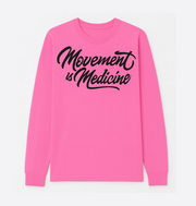 Movement is Medicine Sweatshirt, Motivational Crewneck, Gym Apparel, Gift for Fitness Enthusiasts, Activewear for Men