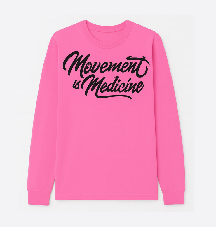 Movement is Medicine Sweatshirt, Motivational Crewneck, Gym Apparel, Gift for Fitness Enthusiasts, Activewear for Men
