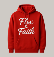 Faith & Flex Athletic Hoodie - Motivational Workout Sweatshirt, Fitness Apparel, Gym Layer, Gifts for Athletes, Unisex Pullover