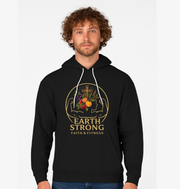 Faith & Fitness Hoodie, Earth Strong Motivational Apparel, AOP Sportswear, Inspirational Clothing, Modern Activewear