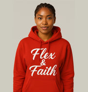 Faith & Flex Athletic Hoodie - Motivational Workout Sweatshirt, Fitness Apparel, Gym Layer, Gifts for Athletes, Unisex Pullover