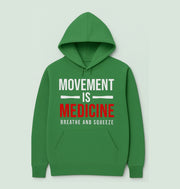 Movement is Medicine Hoodie | Athletic Sweatshirt for Fitness Lovers, Gym Wear, Motivation Apparel, Sports Clothing, Gift for Athletes