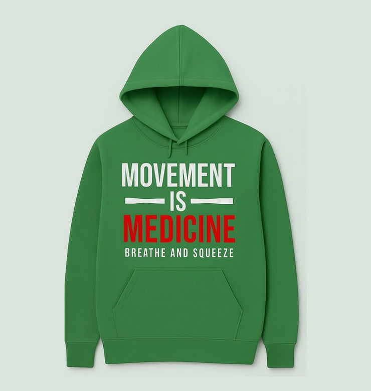 Movement is Medicine Hoodie | Athletic Sweatshirt for Fitness Lovers, Gym Wear, Motivation Apparel, Sports Clothing, Gift for Athletes