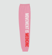 Athletic Joggers with 'Movement is Medicine' Design, Activewear, Fitness Pants, Yoga Trousers, Gym Wear, Casual Loungewear