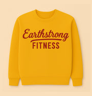 Earthstrong Fitness Men's Crewneck Sweatshirt, Casual Workout Apparel, Gift for Fitness Enthusiasts, Gym Wear, Everyday Comfort