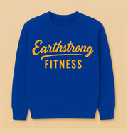 Earthstrong Fitness Men's Crewneck Sweatshirt, Casual Workout Apparel, Gift for Fitness Enthusiasts, Gym Wear, Everyday Comfort