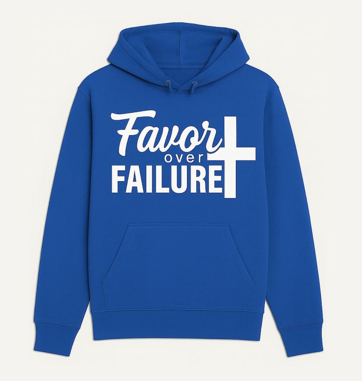 Inspirational Hoodie - Favor Over Failure, Motivational Sweatshirt, Gift for Graduates, Cozy Casual Wear, Uplifting Apparel