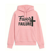 Fashion Hoodie with 'Favor Over Failure' Design - Inspirational Sweatshirt, Motivational Gift, Cozy Attire, Best for Casual Wear, [...]