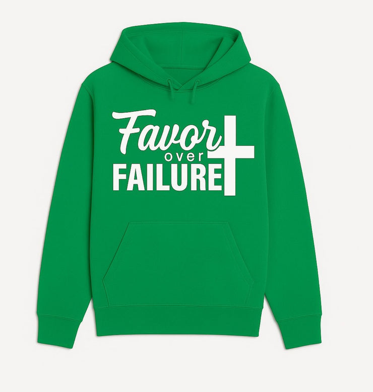 Inspirational Hoodie with 'Favor over Failure' Design | Cozy Everyday Wear, Motivational Gift, Trendy Casual Outfit, Spiritual [...]