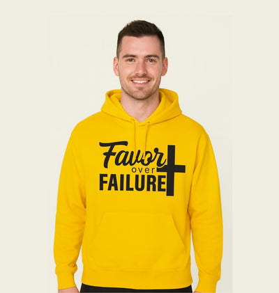 Favor Over Failure Design, Inspirational Gift, Cozy Fashion, Unisex Pullover, Perfect for Every Occasion