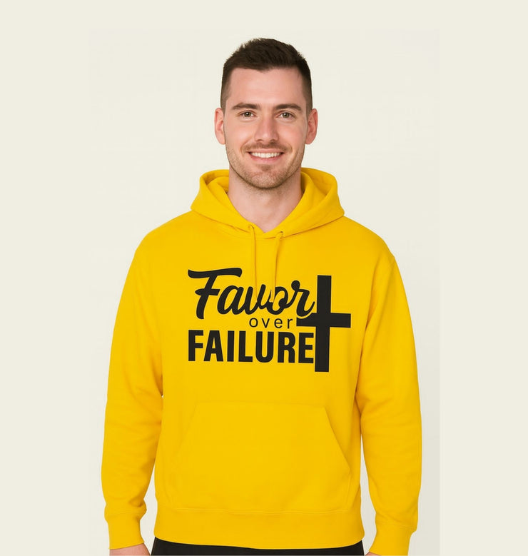 Favor Over Failure Design, Inspirational Gift, Cozy Fashion, Unisex Pullover, Perfect for Every Occasion