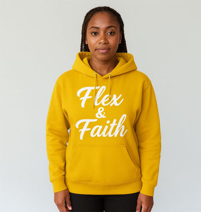 Flex & Faith Athletic Hoodie for Active Lifestyles, Gym Wear, Motivational Gift, Casual Outfit, Workout Fashion