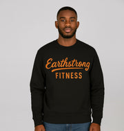 Earthstrong Fitness Men's Crewneck Sweatshirt, Casual Workout Apparel, Gift for Fitness Enthusiasts, Gym Wear, Everyday Comfort