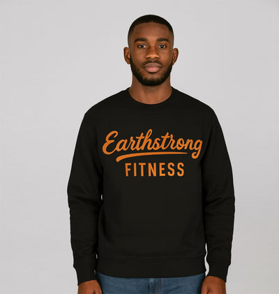 Earthstrong Fitness Men's Crewneck Sweatshirt, Casual Workout Apparel, Gift for Fitness Enthusiasts, Gym Wear, Everyday Comfort
