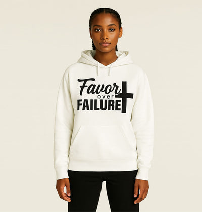 Inspirational Hoodie with 'Favor over Failure' Design | Cozy Everyday Wear, Motivational Gift, Trendy Casual Outfit, Spiritual [...]