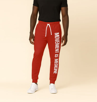 Movement is Medicine Comfortable Athletic Joggers for Active Lifestyles, Sportswear, Travel Pants, Gym Bottoms, Casual Jogging Trousers